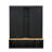 62.9"W Farmhouse 4-In-1 Hall Tree With 6 Hanging Hooks, Mudroom Wood Grain Bench With Open Compartments, Entryway Shoe Cabinet With Seating Bench For Living Room, Hallway-8135462
