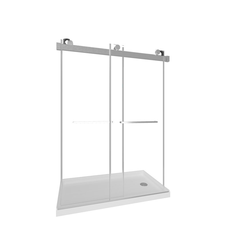 Left Drain Single Threshold Shower Base