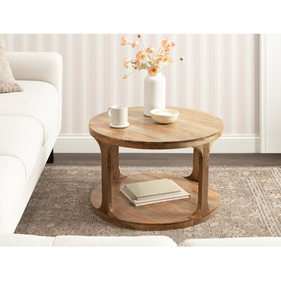 Dahl Mango Wood Round Coffee Table