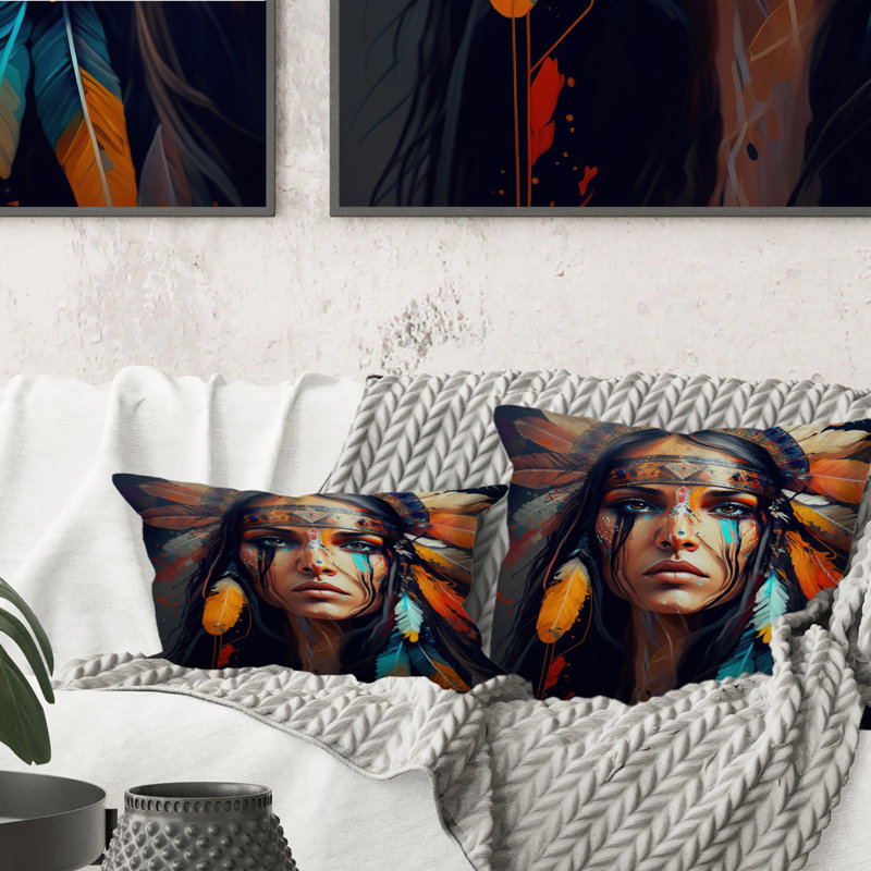 Coussin Colorful, H 18 po x l 18 po