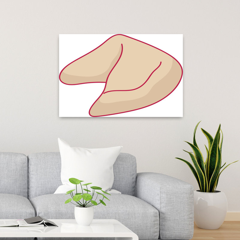 «Fortune Cookie Illustration», art mural fantaisiste coloré classique, H 36 po x l 24 po