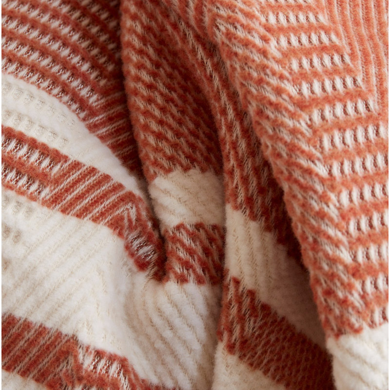 Cirrus Hand Woven Throw Blanket, Spice