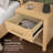 Alberta Queen Platform Bed With Set Of 2 Nightstands With Drawer, Bedroom Storage Furniture
