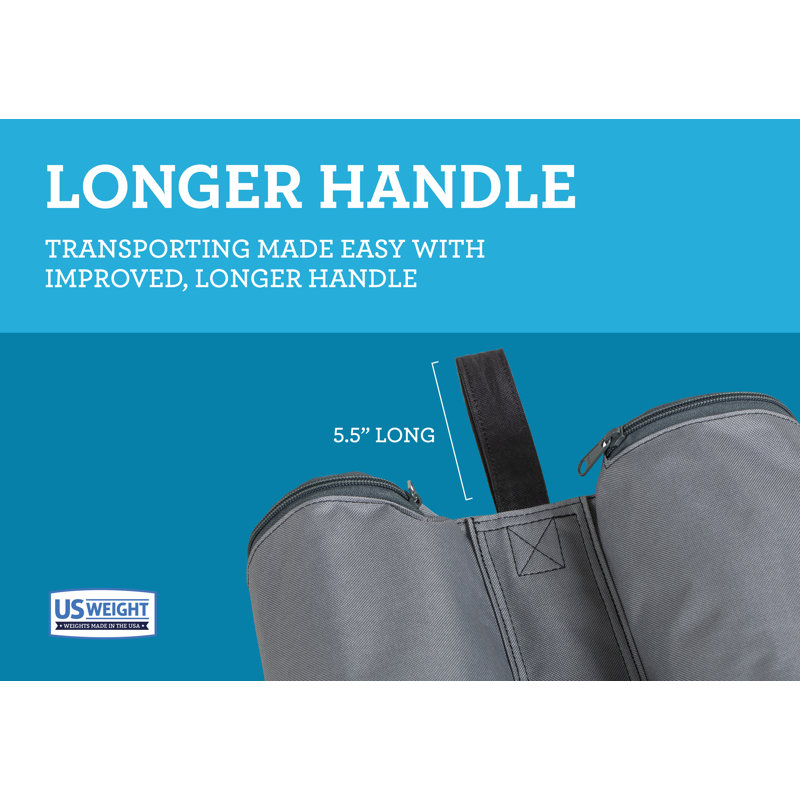 Poids américain Titan 120 lb Toile remplissable - Sacs de poids pour tente - Ensemble de 4