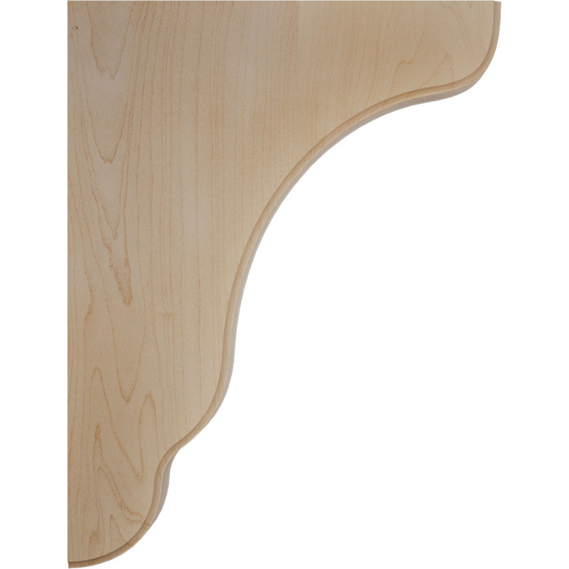Support en bois Plymouth, Érable, H 9,5 po x l 1,75 po x P 7,25 po