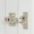High wardrobe and kitchen cabinet with 2 doors and 3 partitions to separate 4  storage spaces,