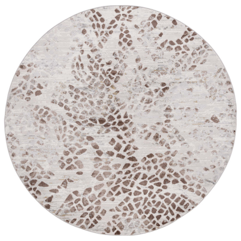 Palma Performance Abstract Rug, Round 6'7"