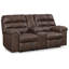 Causeuse inclinable avec console Gallegos