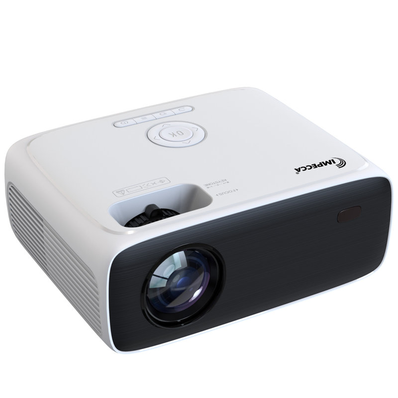 Impecca Portable Home Theatre Projector, 200 ANSI Lumens, 720P, up to 180” w/ Protective Case
