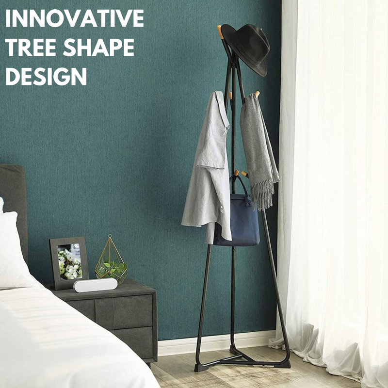 Giusi Metal Freestanding 9 - Hook Coat Rack
