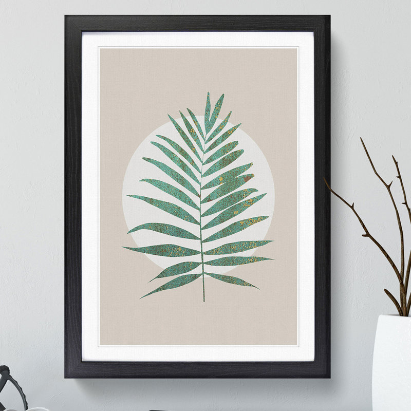 Botanical Fern - Framed Print, 65cm H x 48cm W x 2cm D, Black