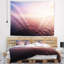 Plage, mauve, nuageux, paysage marin, vue, tapisserie-28507759
