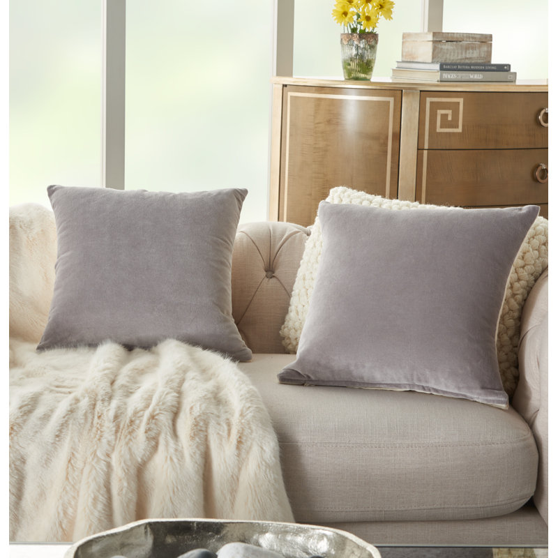 Haitley Throw Pillow Cover, Gray