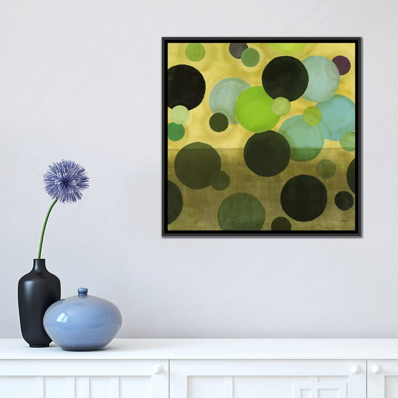 « rêves après aube ii », impression sur toile, H 18 po x l 18 po x P 1,5 po, Toile avec cadre noir, Pas de tapis