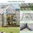 10x10 FT Walk-In Polycarbonate Greenhouse With Ventilated Roof-112387364