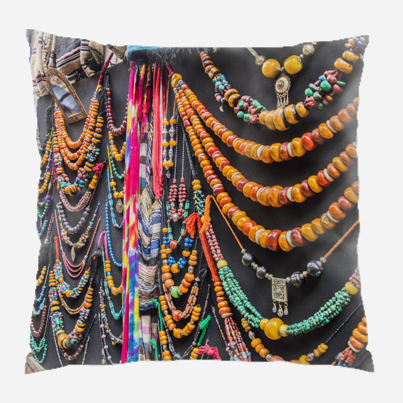 Coussin décoratif art Nessa, Intérieur, Microsuède