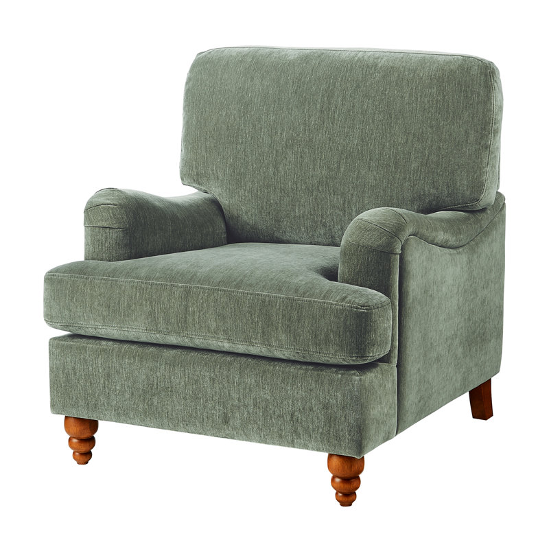 Fauteuil en tissu sauge, Sage