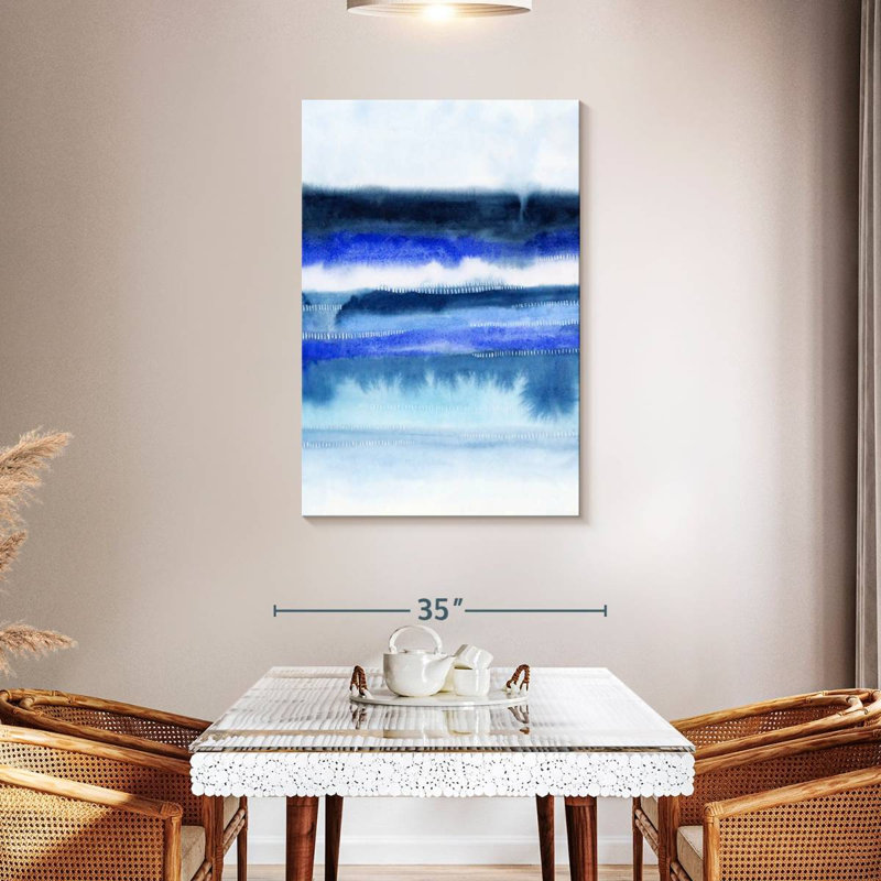 Avery, littoral abstrait II, H 45 po x l 30 po