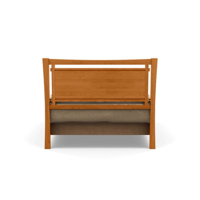 Monterey Upholstered Storage Bed, California King, Onyx, Natural Cherry
