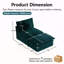 Canapé modulaire sans accoudoirs 1 place et repose-pieds Allure-136262654