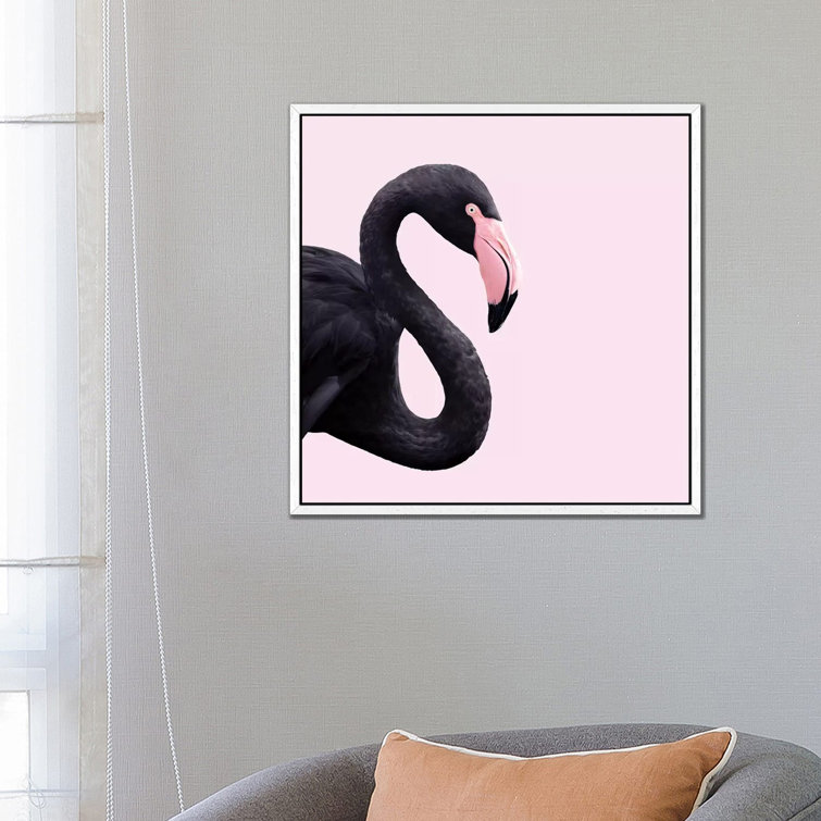 Black Flamingo by Paul Fuentes - Print on Canvas