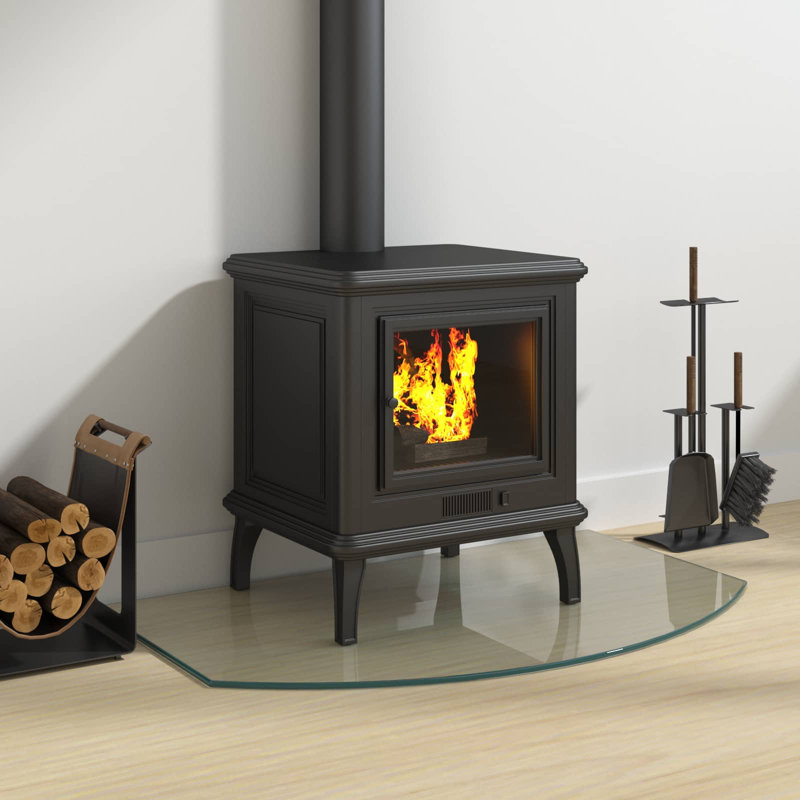 Glass Hearth Pad, 80cm W x 50cm D