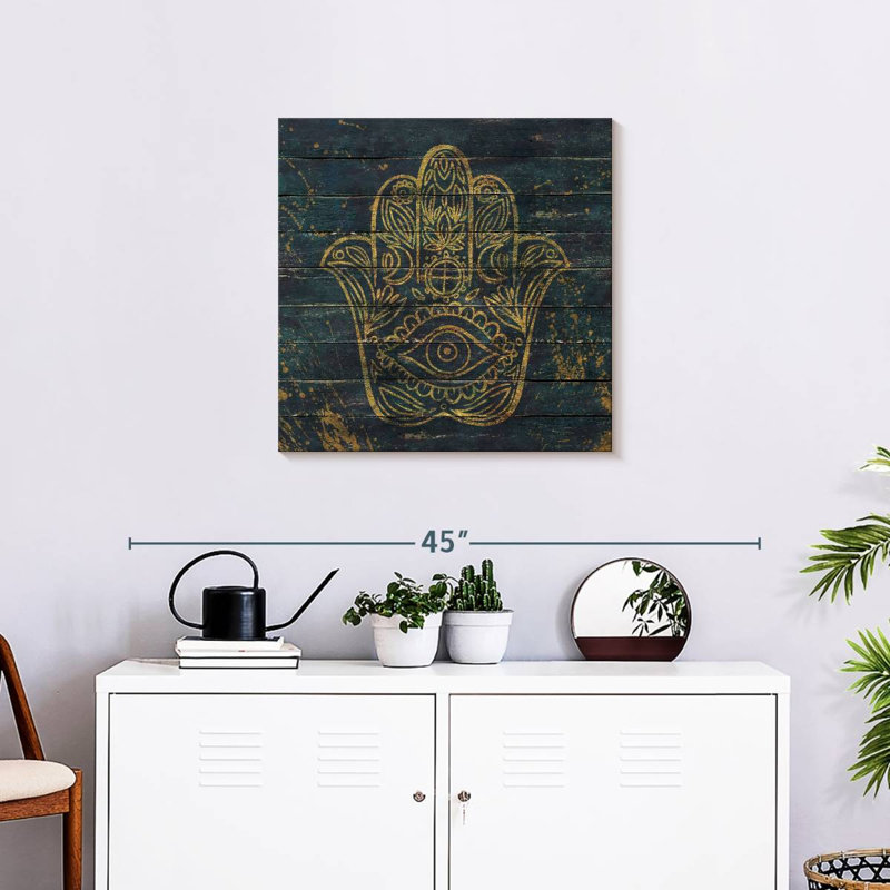 Adella Hamsa, 24" H x 24" W