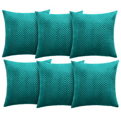 Aspire Homeware Embossed Square Velvet Cushion Cover