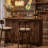 63-Inch Home Bar Unit Wine Bar Table With 2-Tier Storage Shelves And Footrest For Home Pub-123298105