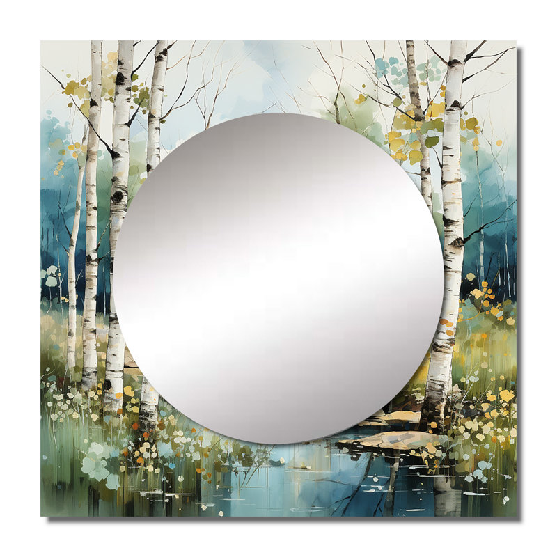 Art mural miroir de salon Deijon, 23 po x 23 po