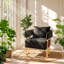 Ensemble de chaises d'appoint en velours doré l 25,99 po x P 24,41 po x H 26,77 po TS (ensemble de 2)