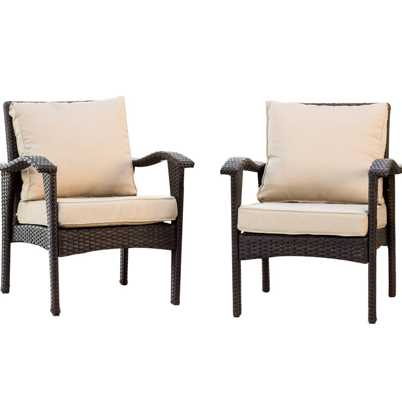 2 Brown Club Chairs - Pe & Iron Created, Waterproof Fabric Equipped, Finish Accented, 27.63 In. Depth, 27.54 Width, 32.76 Height, 24.21 Lb Weight -like , Frame, Cloth Seat D X W H, Each, 59.92 Package