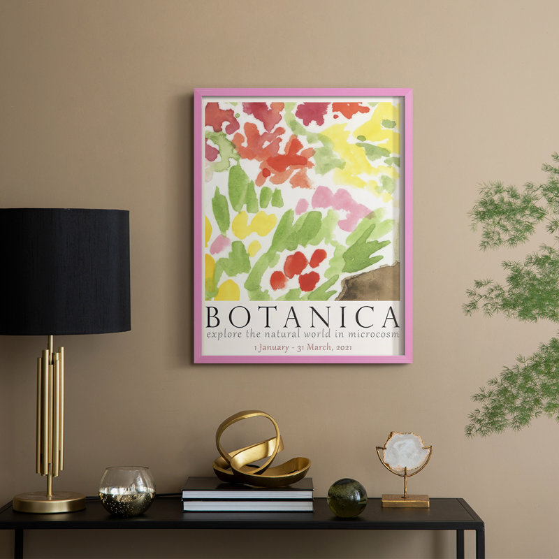 Affiche d'exposition botanique IV - Botanica, H 30 po x l 24 po, Rose