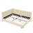Mid-Century Style Full Bed, Beige Velvet Upholstered With A Comfortable Seat For Bedroom And Living Area Size Daybed, Upholstery-1775557440