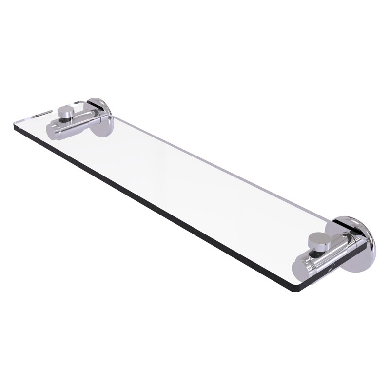 Marnell Bracket Shelf, 22", Polished Chrome