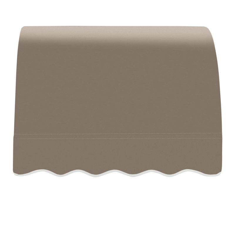 Auvent fixe en tissu acrylique Awann Savannah, H 44 po x l 52,5 po x P 36 po, Taupe