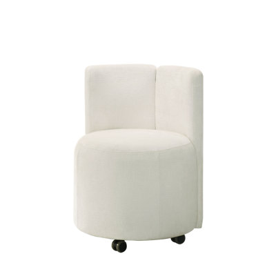 Ensemble de 2 chaises d'appoint en chenille Blayde