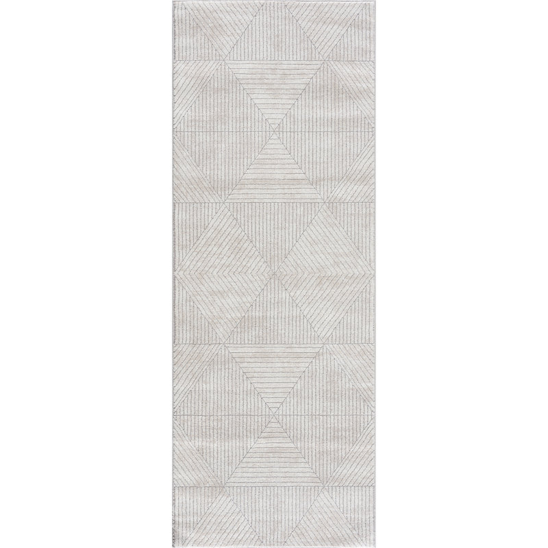 Geometric Indoor Rug, Runner 2'7” x 7'2”