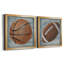 Grunge Sporting I Grunge Sporting I - ensemble de 2 impressions encadrées-820005238-820005245-807017976