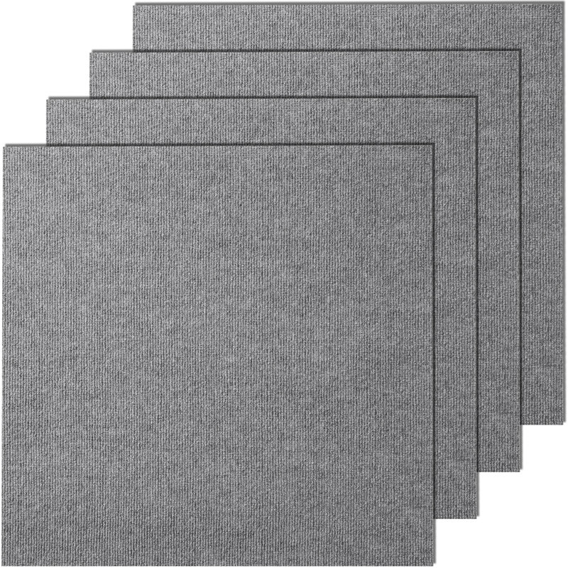 24'' W x 24'' L Level Cut And Loop No Mounting / Installation Required Polyester Carpet Tile
