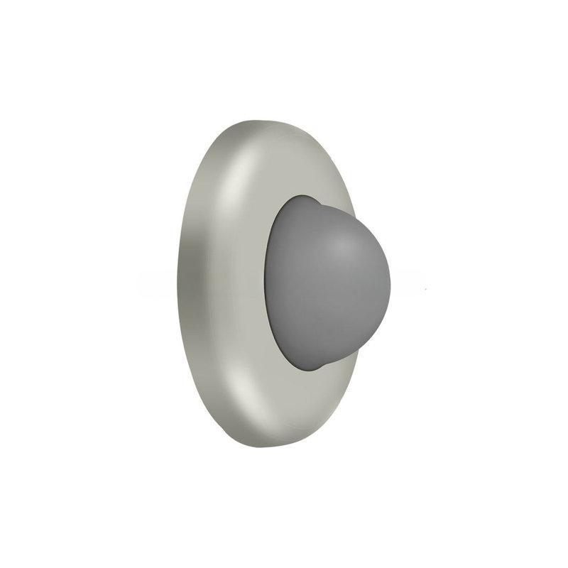 Pare-chocs encastré mural Deltana WBC250U15, nickel brossé de 2 1/2 po de diamètre, Nickel brossé