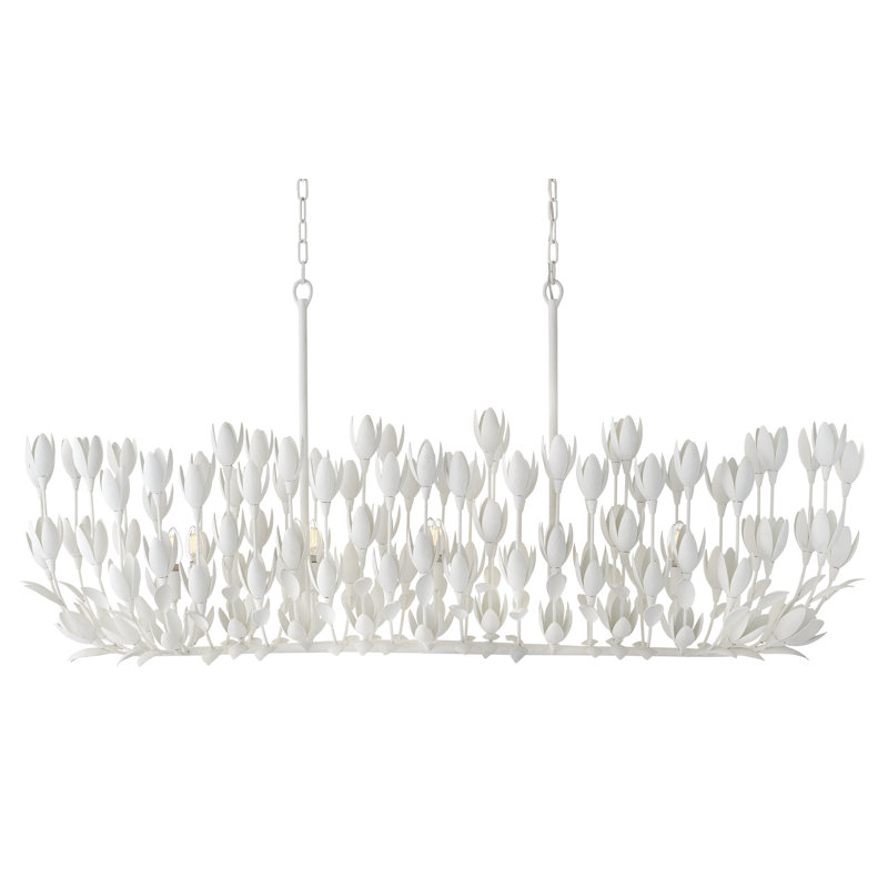 Hinkley Flora Linear Chandelier, Textured Plaster