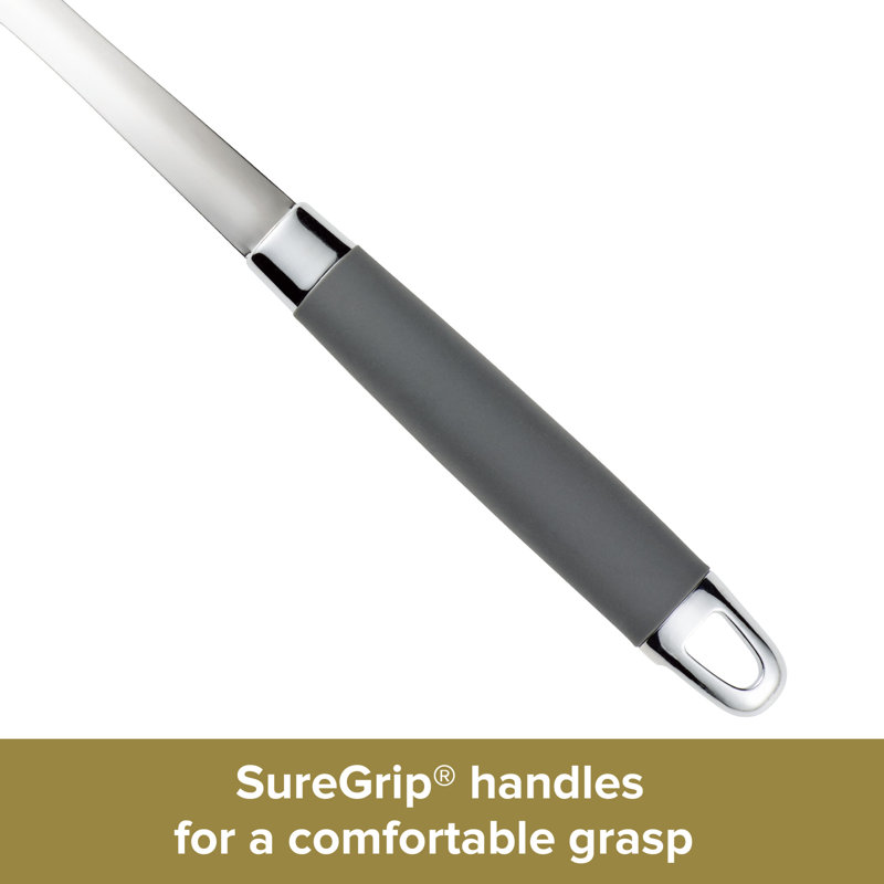 Anolon Tools and Gadgets SureGrip Nylon Nonstick Kitchen / Cooking Utensil Set, 10 Piece, Graphite