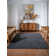 Marcie Hand Knotted Loom Wool Eco-Friendly Area Rugs - Charcoal Color, Plain Solid Design, High Pile Thick Handmade Anti Skid Area Rugs for Living Room, Bed Room
