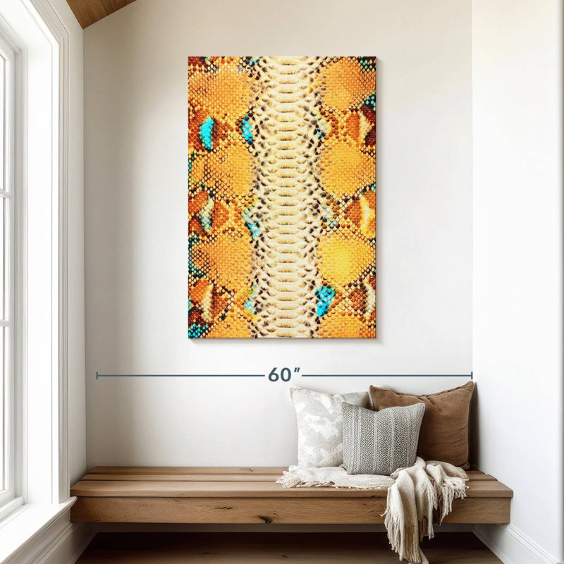 Brampt Python Snake Skin, 45" H x 30" W