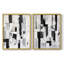 ABSTRACT Series XXVIII - Impression encadrée de qualité supérieure - prête à être accrochée - aucun clou requis - aucun clou requis-846555287-846555284