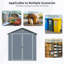 Remise de rangement d'extérieur de style classique Verve avec portes doubles et construction robuste