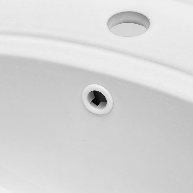 Lavabo de salle de bain élégant d'inspiration européenne avec fabrication en céramique de qualité supérieure