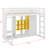 Twin Size Wood Loft Bed With Wardrobe, Shelves And Cabinet-41436624