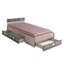 Lit plateforme simple avec tiroir Joyce